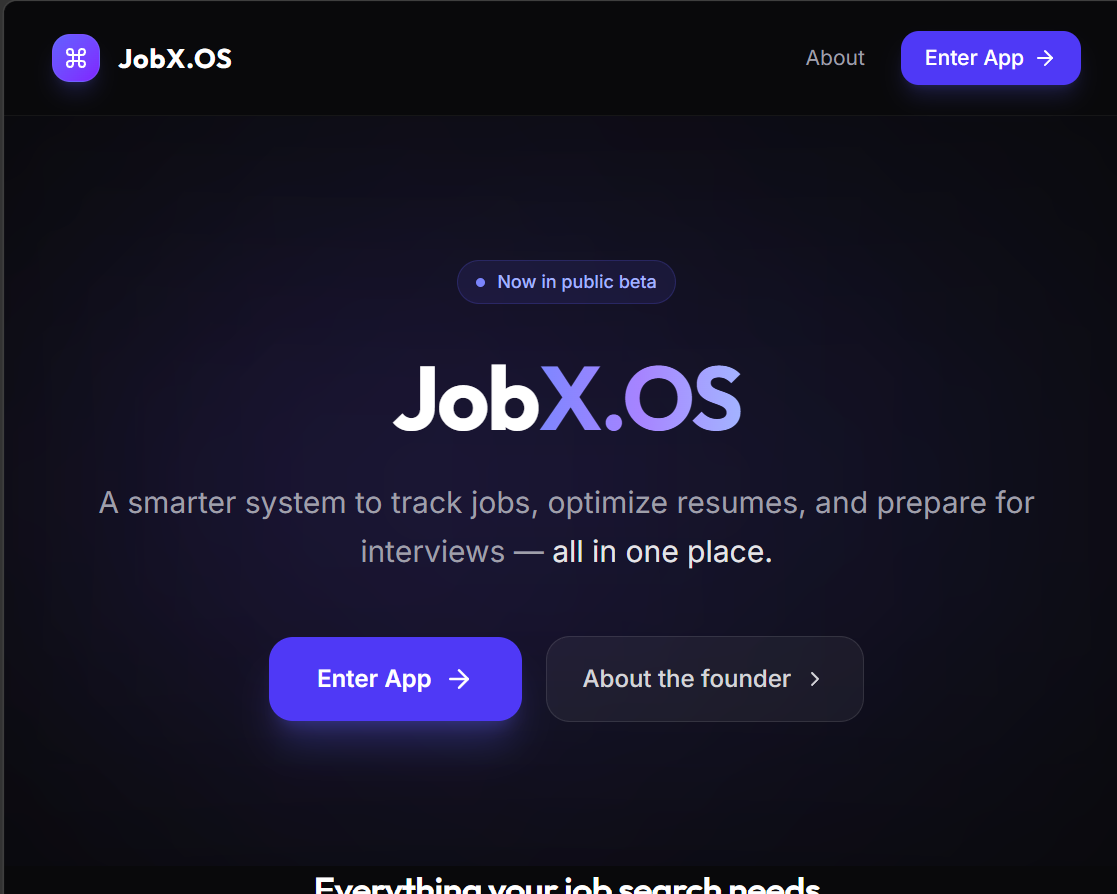 JobX.OS public product overview